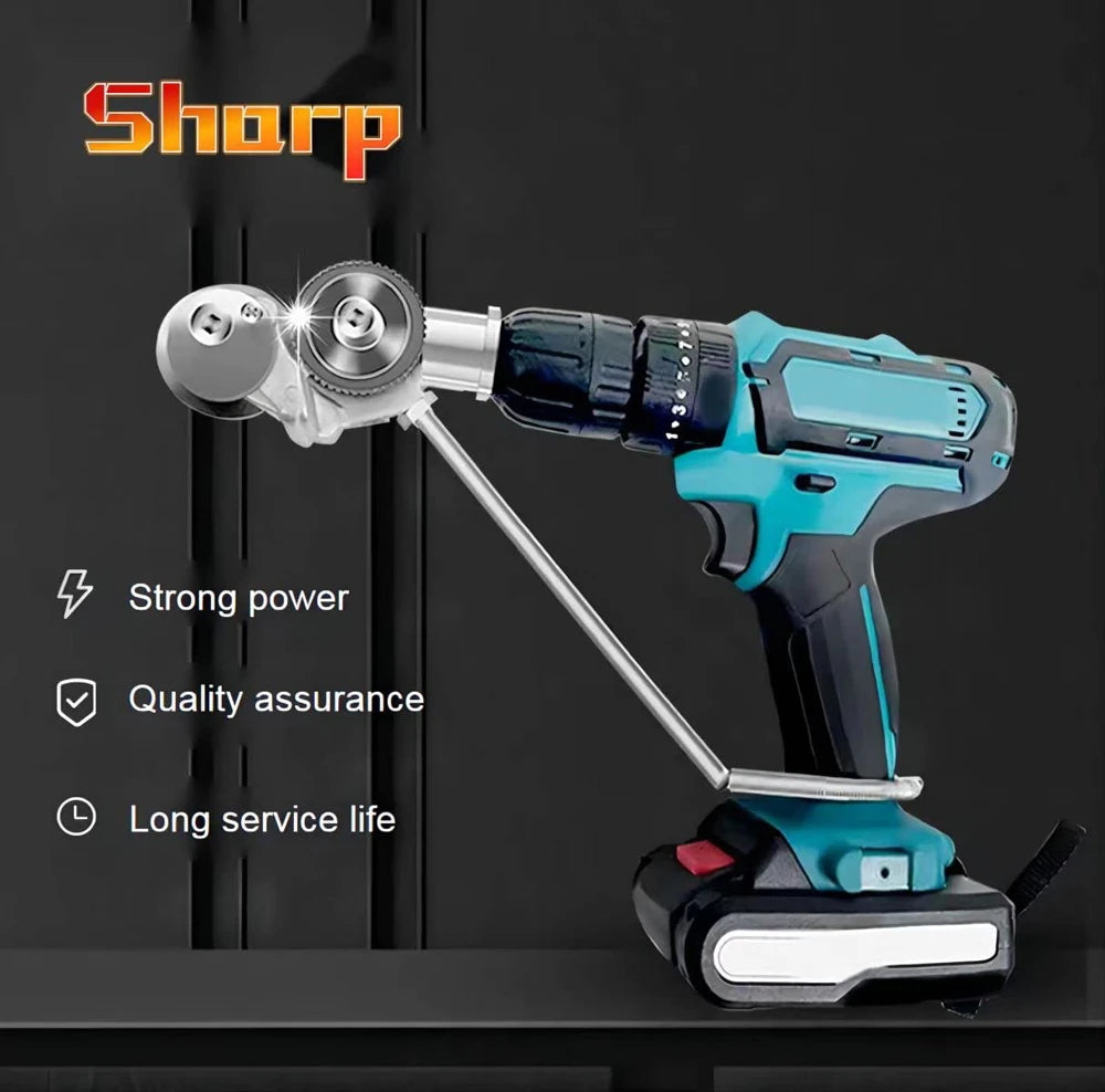 Electric Metal Nibbler Drill Attachment with Adapter DIY Metal Cutter Sheet Drill Attachment for Metal Cutting Copper Cutter