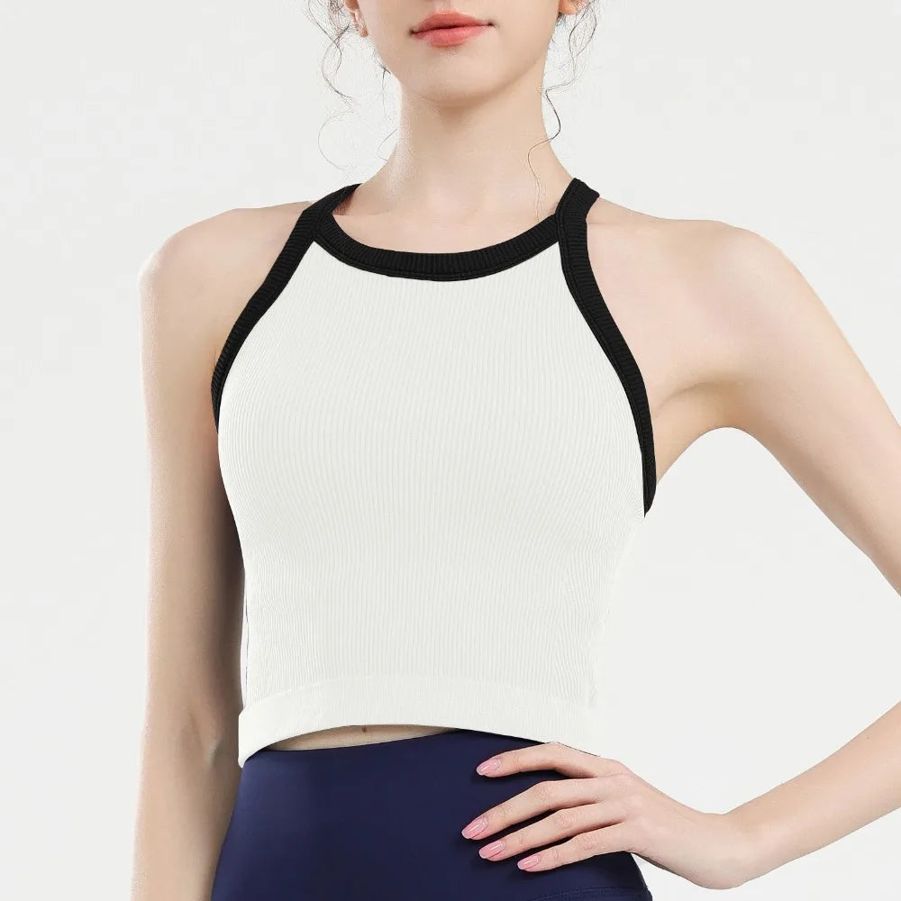 Tank Thể Thao Cổ Cao Thoáng Khí Đệm Ngực Cố Định - Daisan Mart
