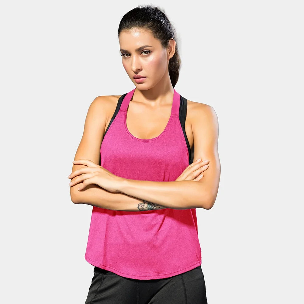 Áo Gym Nữ Hở Lưng Đen Năng Động - Daisan Mart
