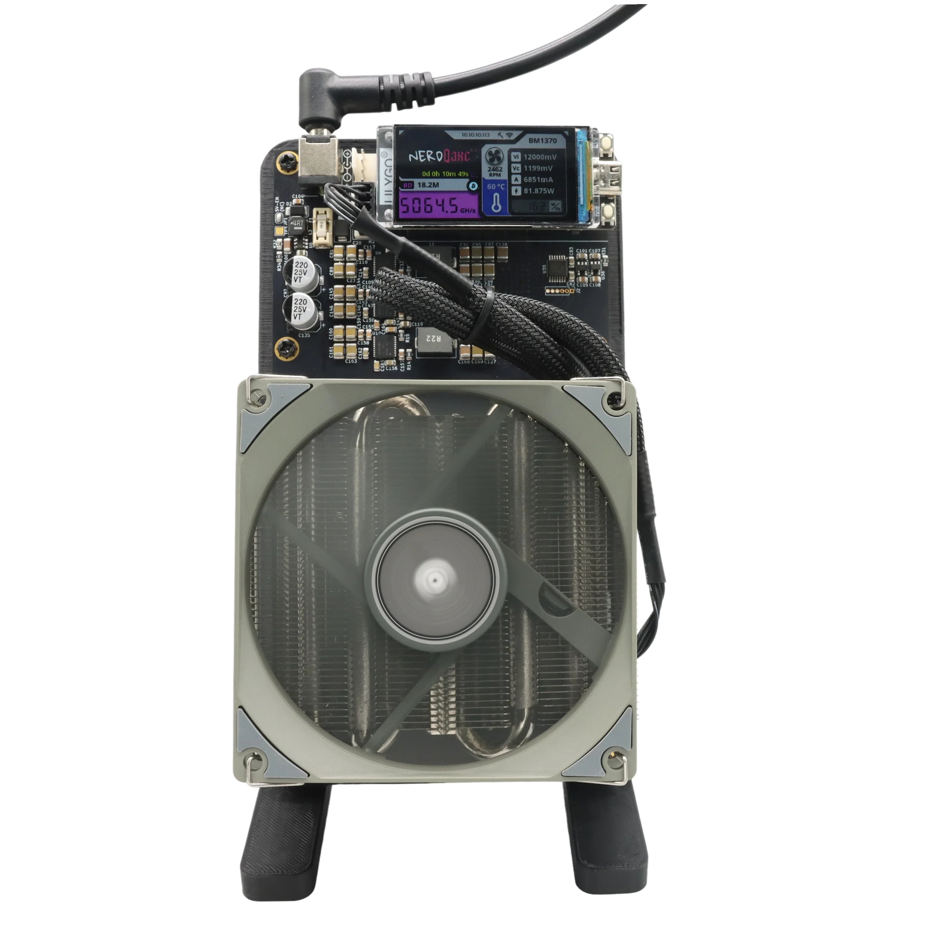 Bitaxe NerdQaxe++ 4.8TH/s Bitcoins Miner 4 Pieces BM1370 Asic Chip Solo BTC 68W 2.4G WiFi Open-Source Mining Machine - Daisan Mart