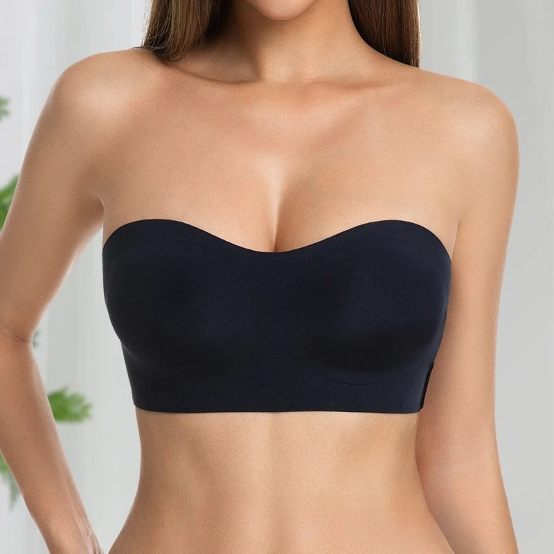 Women's Wireless Push-Up Bra Enhances Smooth Back Beauty