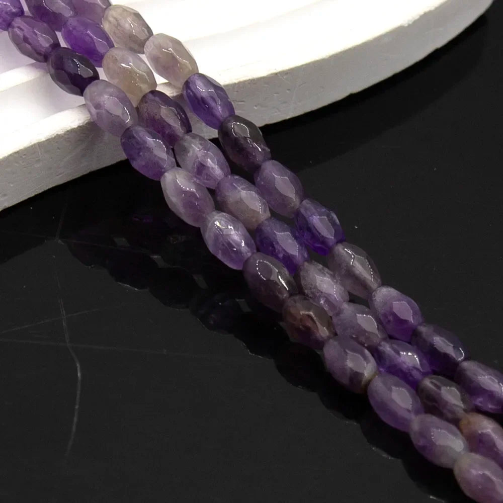 6x9mm Amethyst Column Beads Jewelry