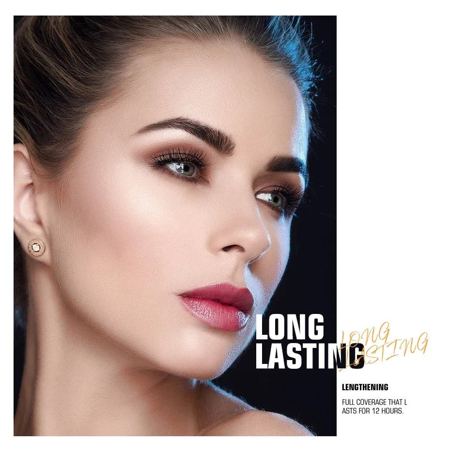 3D Black Long Lash Mascara - Luxurious Gold Brush Long Lasting