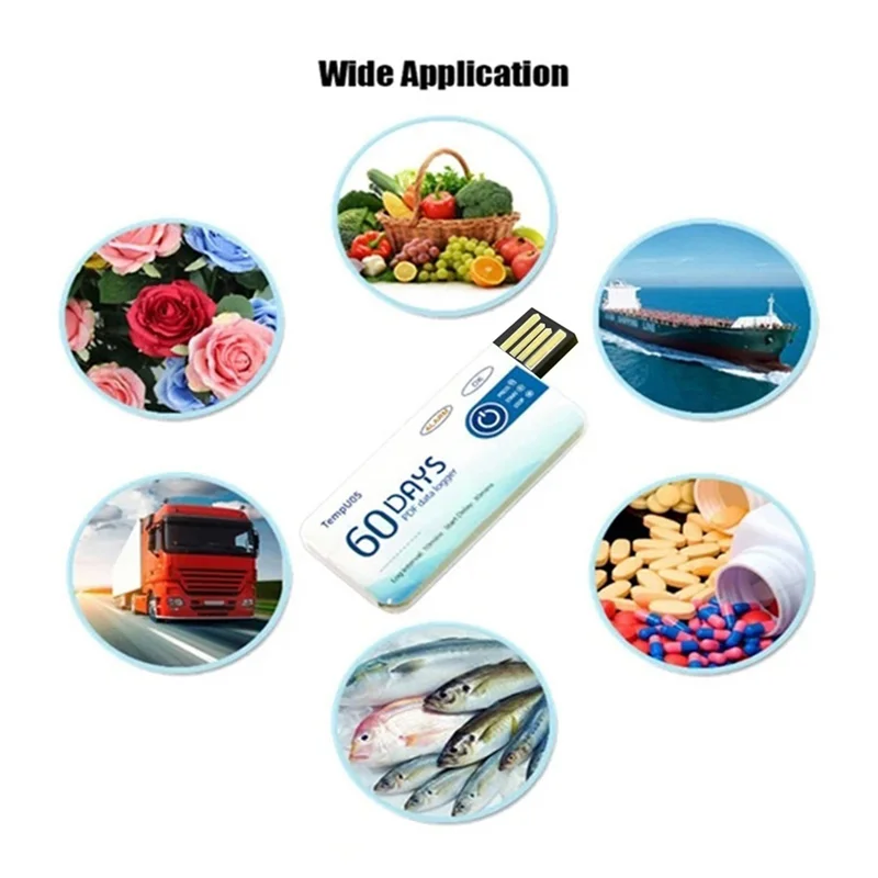 ABBP-10X Tempu05 Temperature Data Logger 60 Days Disposable Temperature Analyzer PDF USB - Daisan Mart