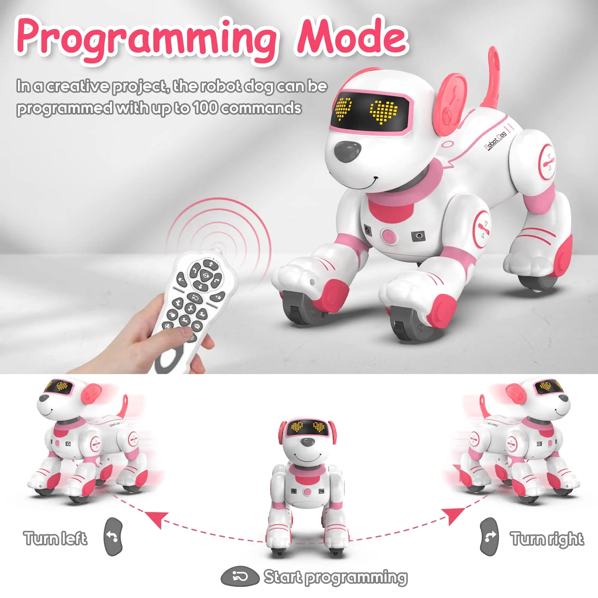 Intelligent Robot Dog Remote Control Electronic Sing Dance Follow Smart Interactive Stunt Music Toy Programmable Puppy Kid Gift - Daisan Mart