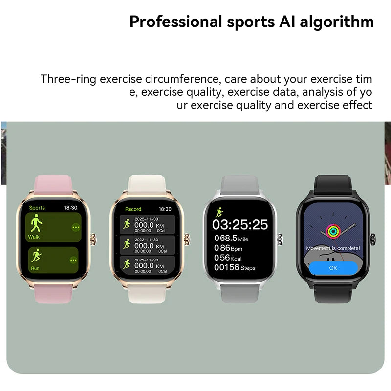 Đồng hồ thông minh 2025 AMOLED 2.01 Thời trang đôi