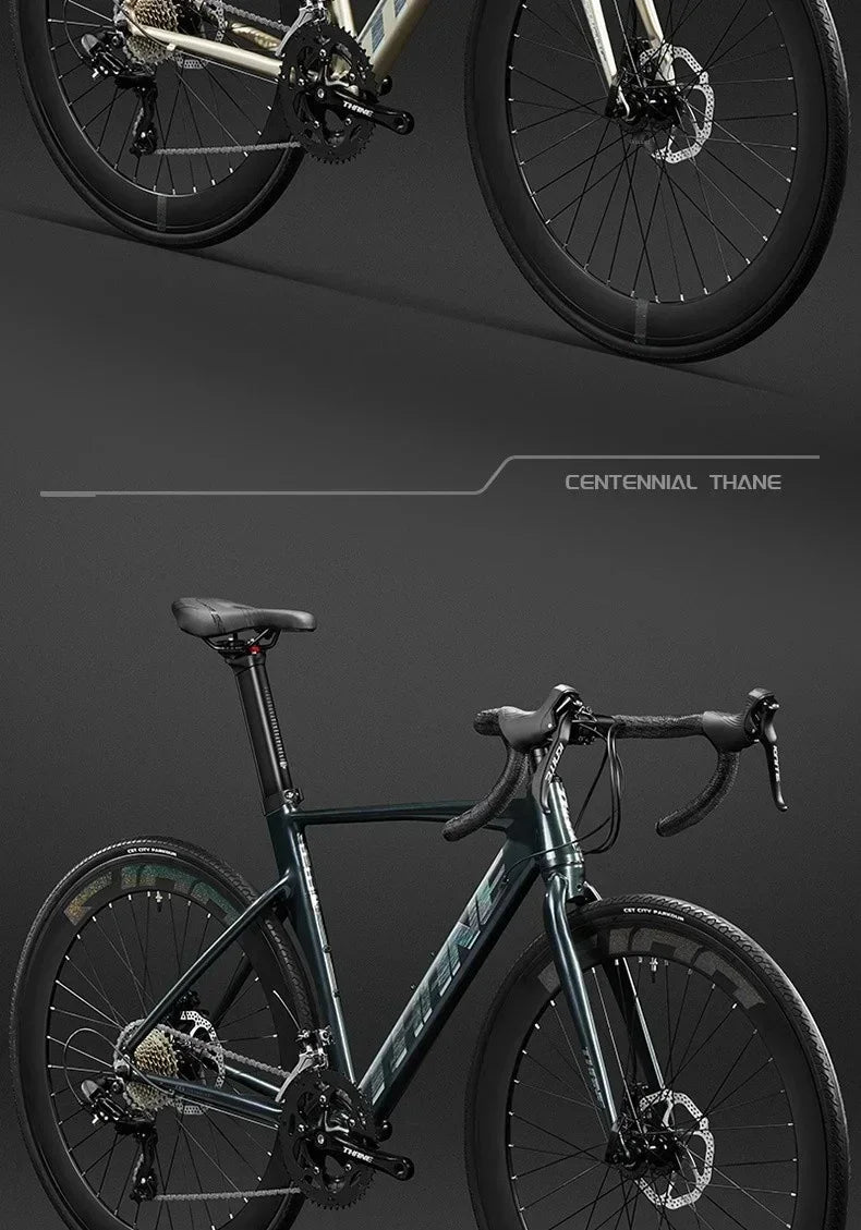 700C curved handle road bicycle 27 speed oil disc brake gravel bike ultralight aluminum alloy frame Road Racing bicicleta aldult - Daisan Mart