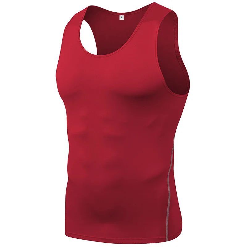 Men's Quick Dry Sleeveless Stretch Breathable Gym Shirt