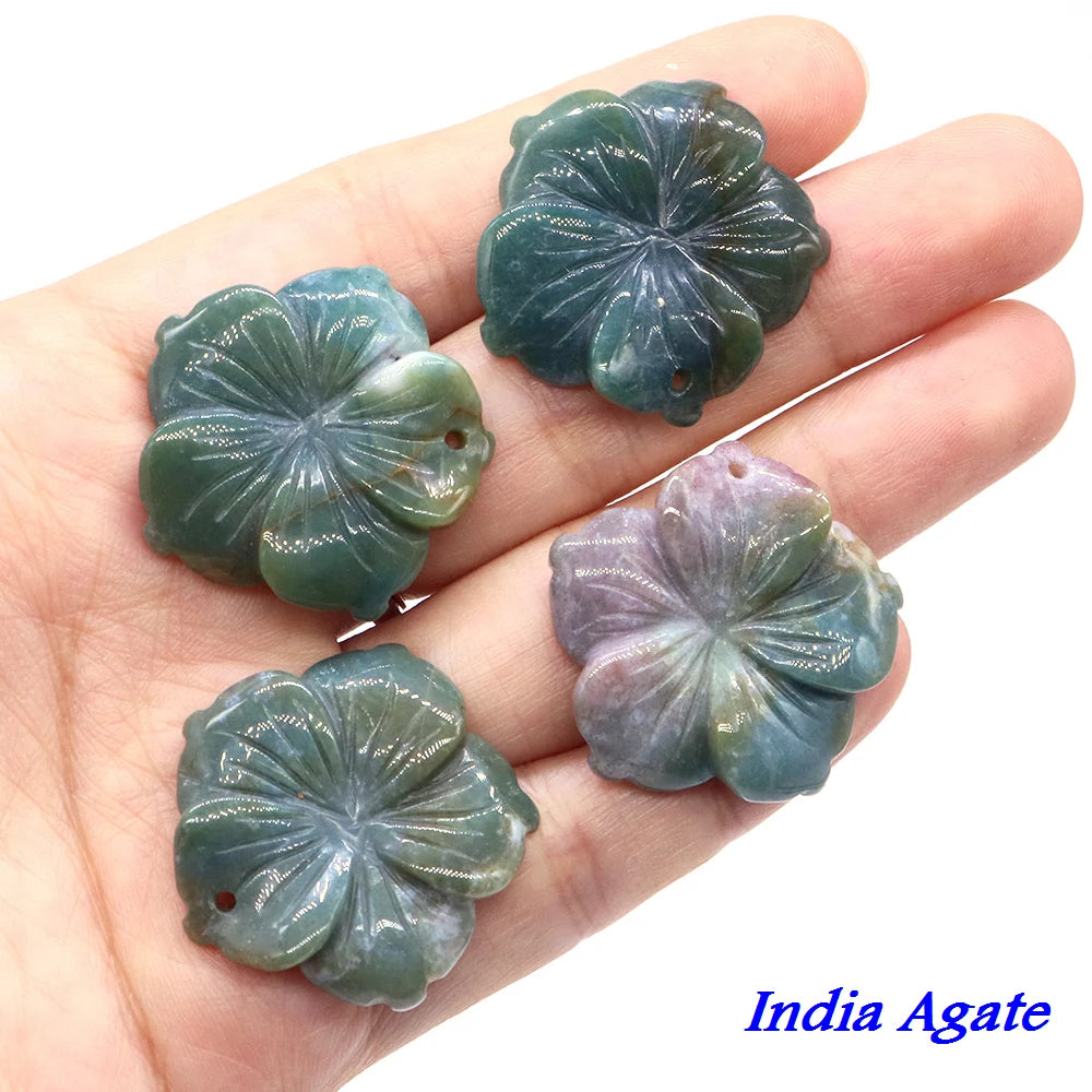 Amethyst Flower Natural Gemstone Pendant