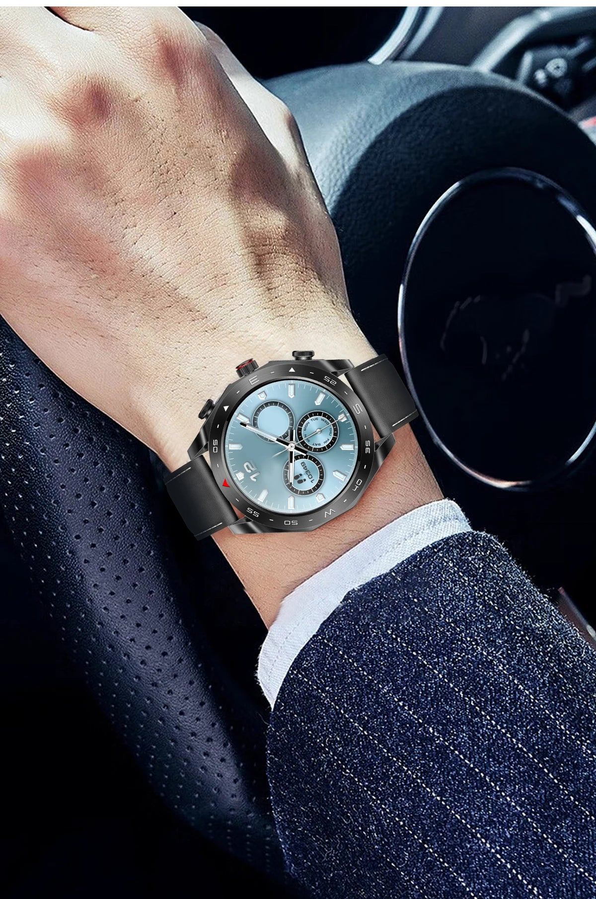 Men's Smart Watch 400mAh Durable Steel, Bluetooth Calling