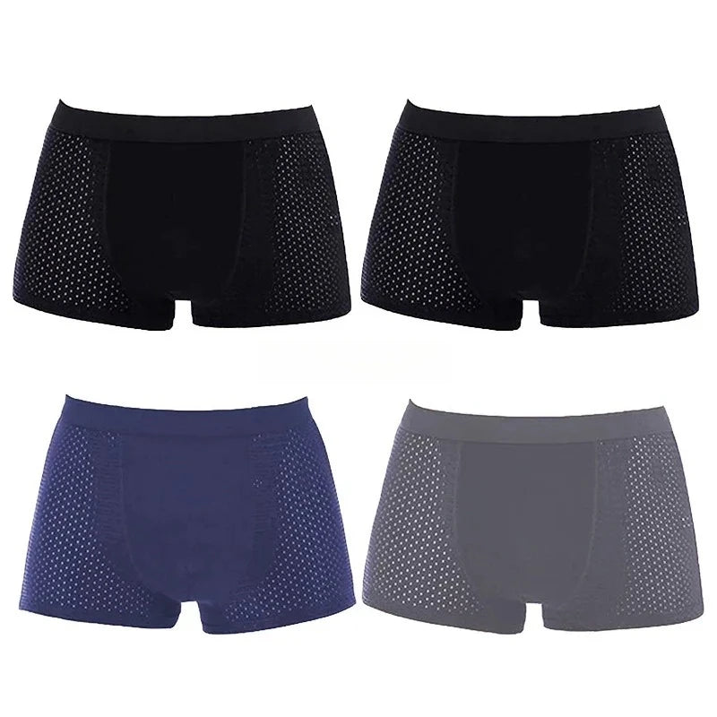 Men's Bamboo Boxer Shorts Breathable Deodorizing Super Soft