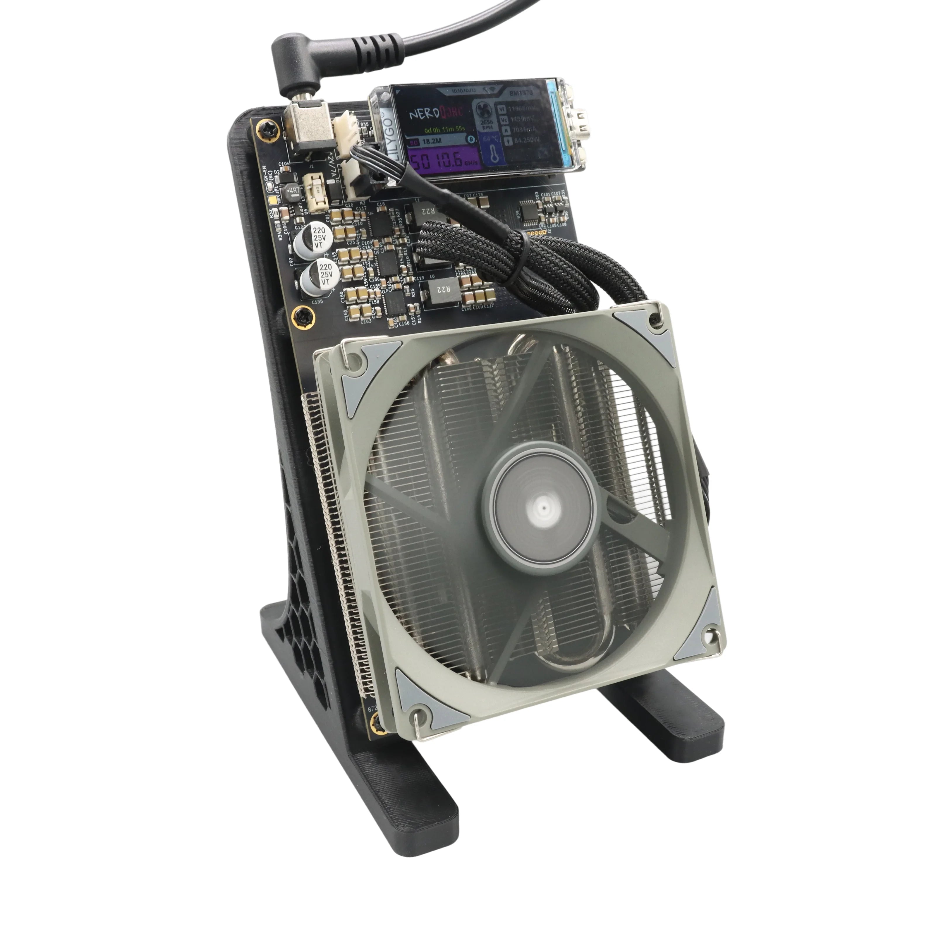Bitaxe NerdQaxe++ 4.8TH/s Bitcoins Miner 4 Pieces BM1370 Asic Chip Solo BTC 68W 2.4G WiFi Open-Source Mining Machine - Daisan Mart
