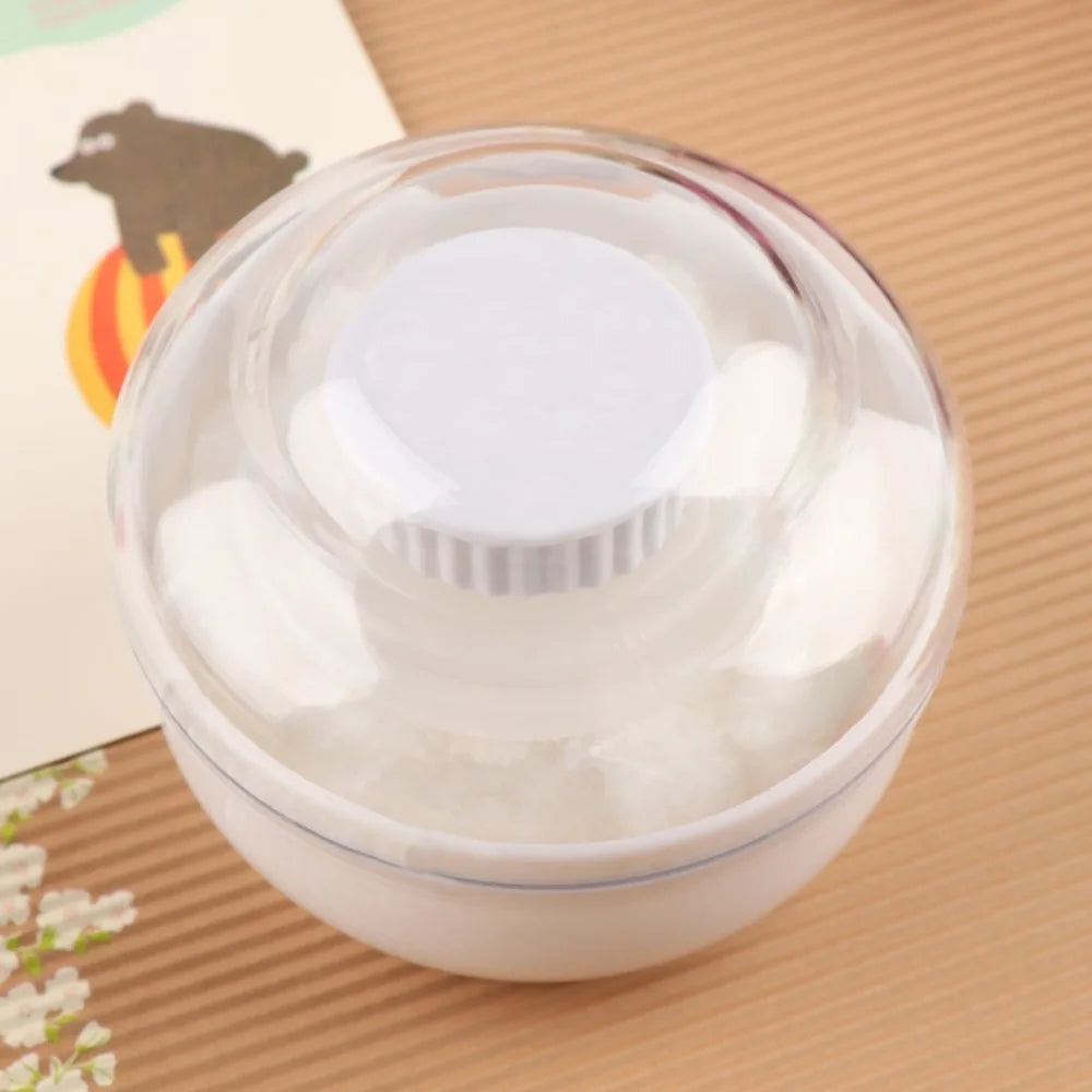 Multi-purpose ABS Baby Powder Box with Soft, Convenient Bristles
