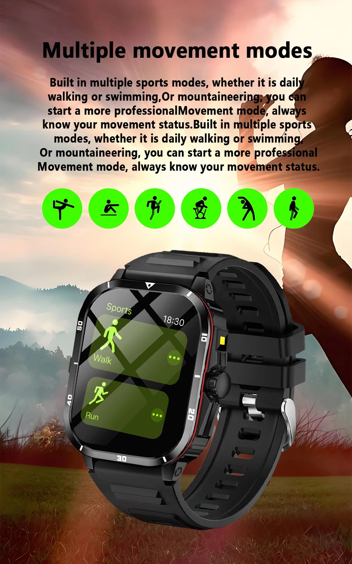 Đồng hồ thông minh 2025: Gọi Bluetooth, Sức khỏe, Thể thao