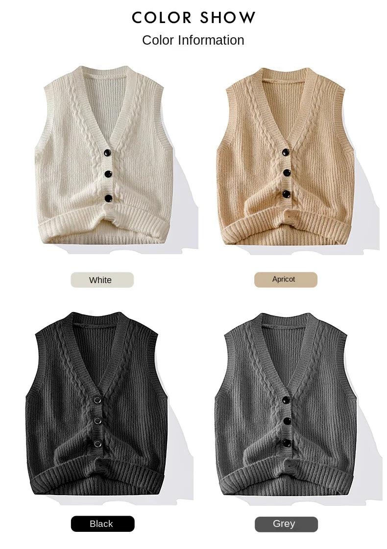 Áo Len Nam Đa Năng Thời Trang Cổ V Vest Không Tay - Daisan Mart