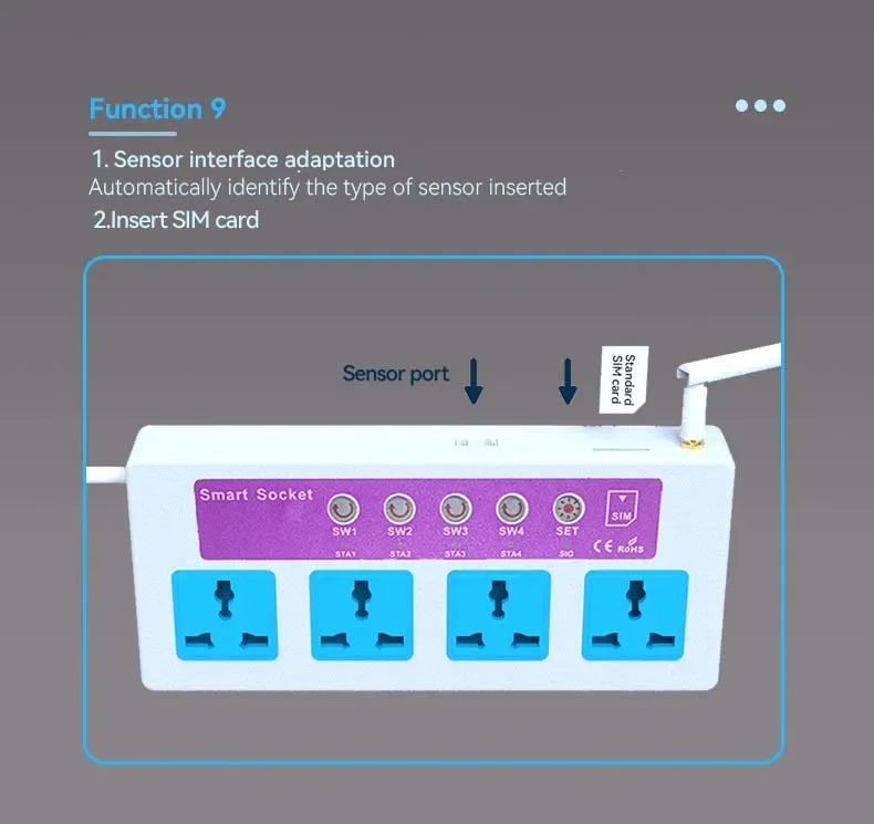 4G LTE Smart Plug with Temperature Control &amp; Alerts