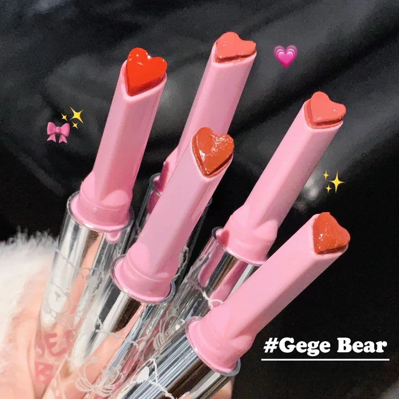 Crystal Heart Shaped Moisturizing Jelly Lipstick