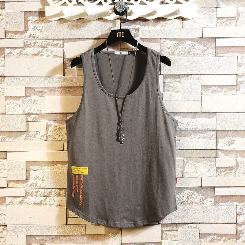 Áo Tanktop Thể Hình Nam, Vải Cotton Dáng Rộng Mùa Hè - Daisan Mart