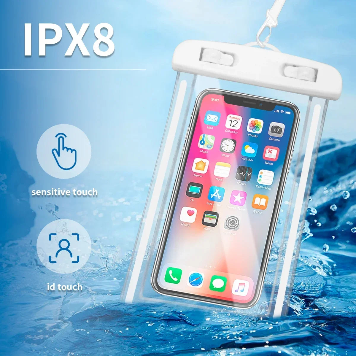 Túi Chống Nước Điện Thoại Bơi Lội Đa Năng PVC