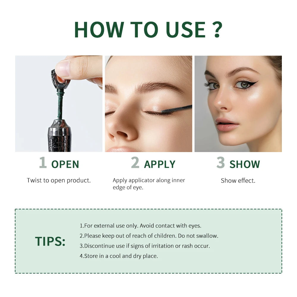 Lakerain Retro Eyeliner - Bright, Long-Lasting Color