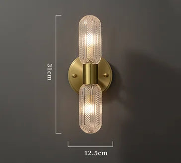 Modern Gold Tube LED Wall Lamp for Living Room Decoration
