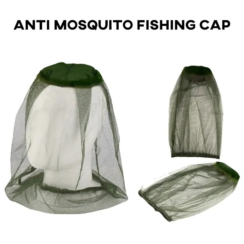 Breathable Outdoor Fishing Mosquito Net Hat