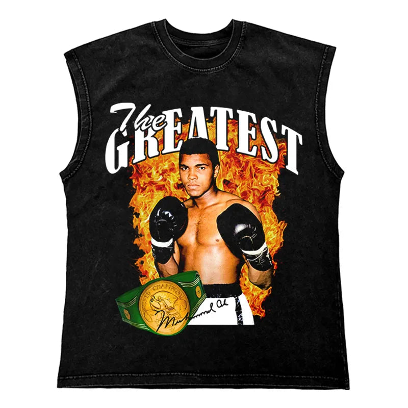 Men's Hip Hop T-Shirt with Unique Boxing Print 270Gym