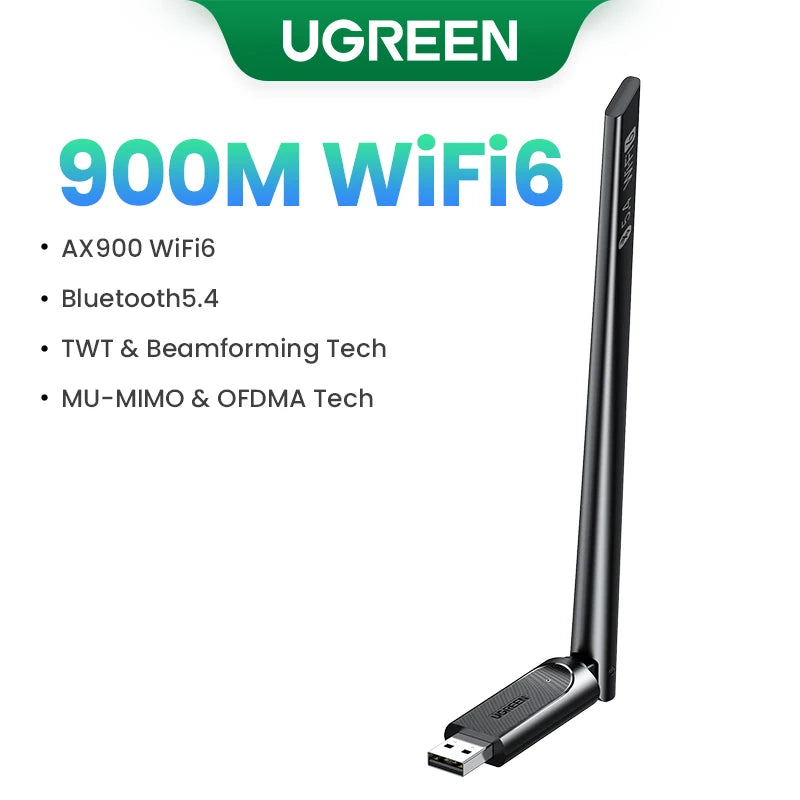 USB WiFi UGREEN AX900 - Bộ chuyển đổi mạng tốc độ cao