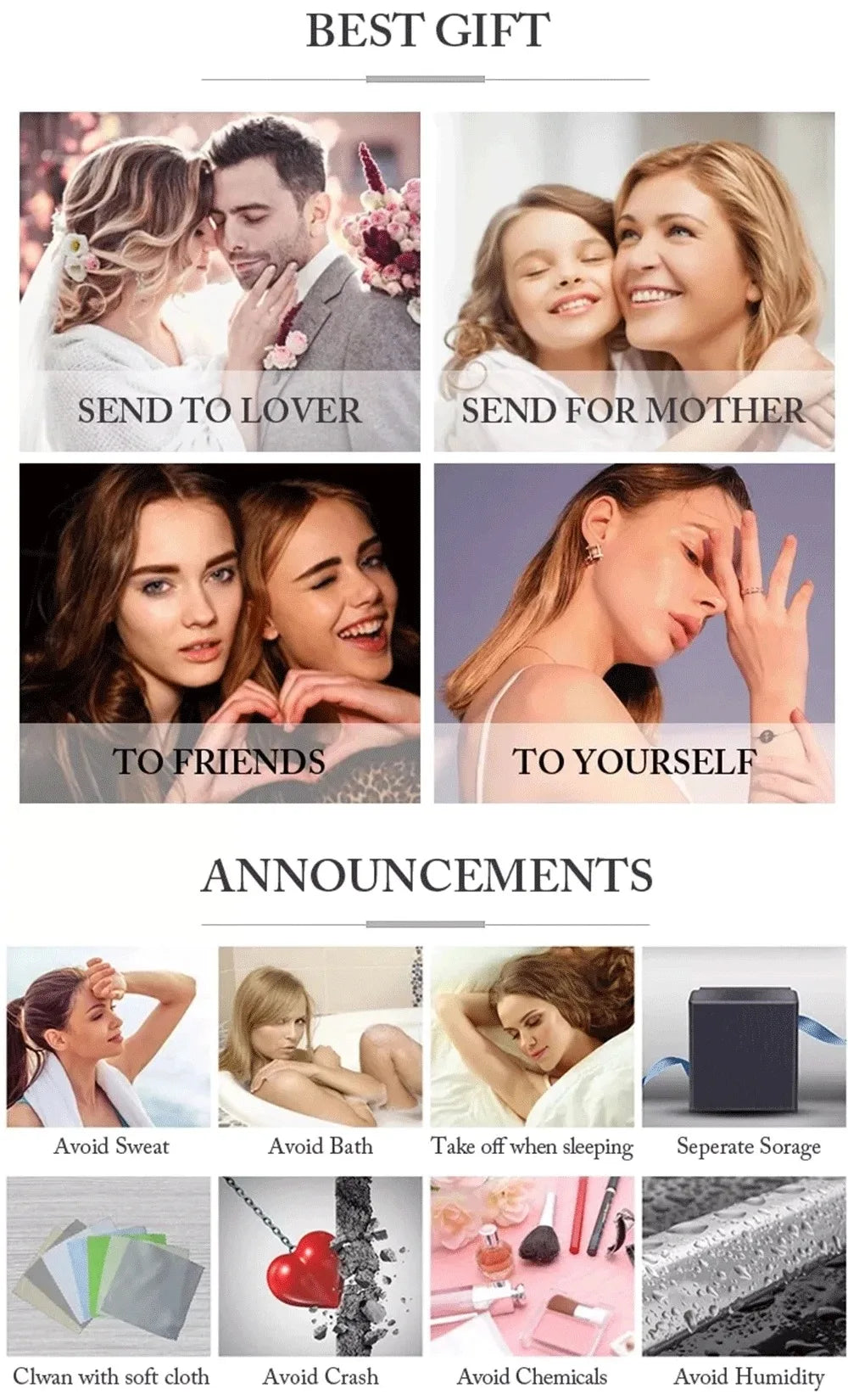 925 Silver Moissanite D Color Women's Wedding Ring With Certificate