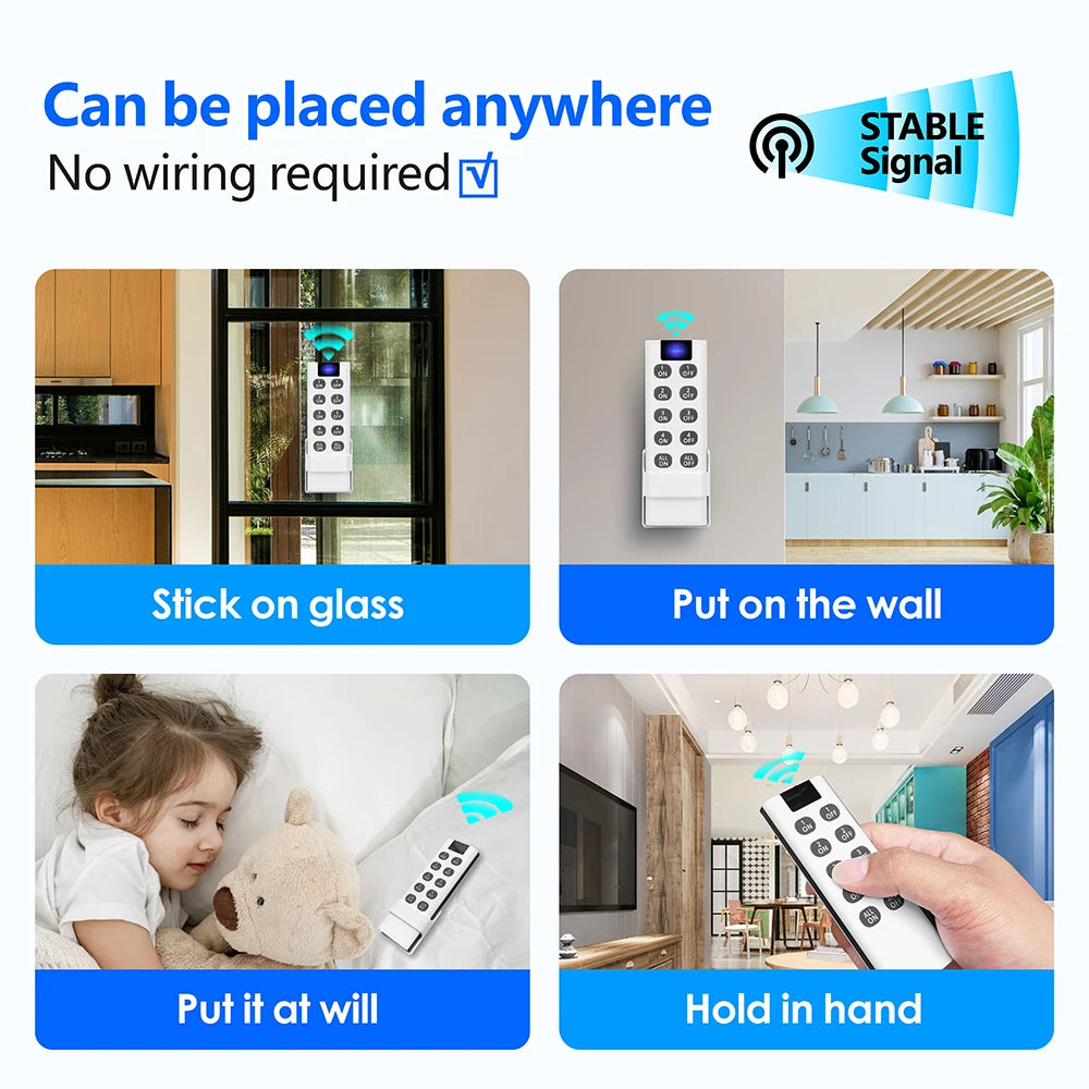 Smart Switch RF 4in1 Remote Control 433MHz