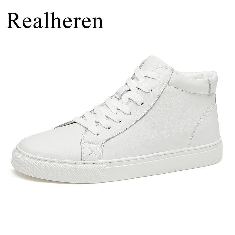 Giày Da Thật Cao Cổ Nam Trượt Ván Size Lớn 48 49