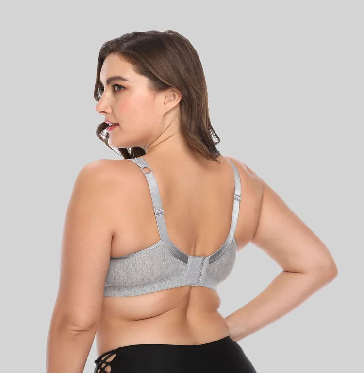 Wire-Free, Molded, Lace Support Bra for Moms