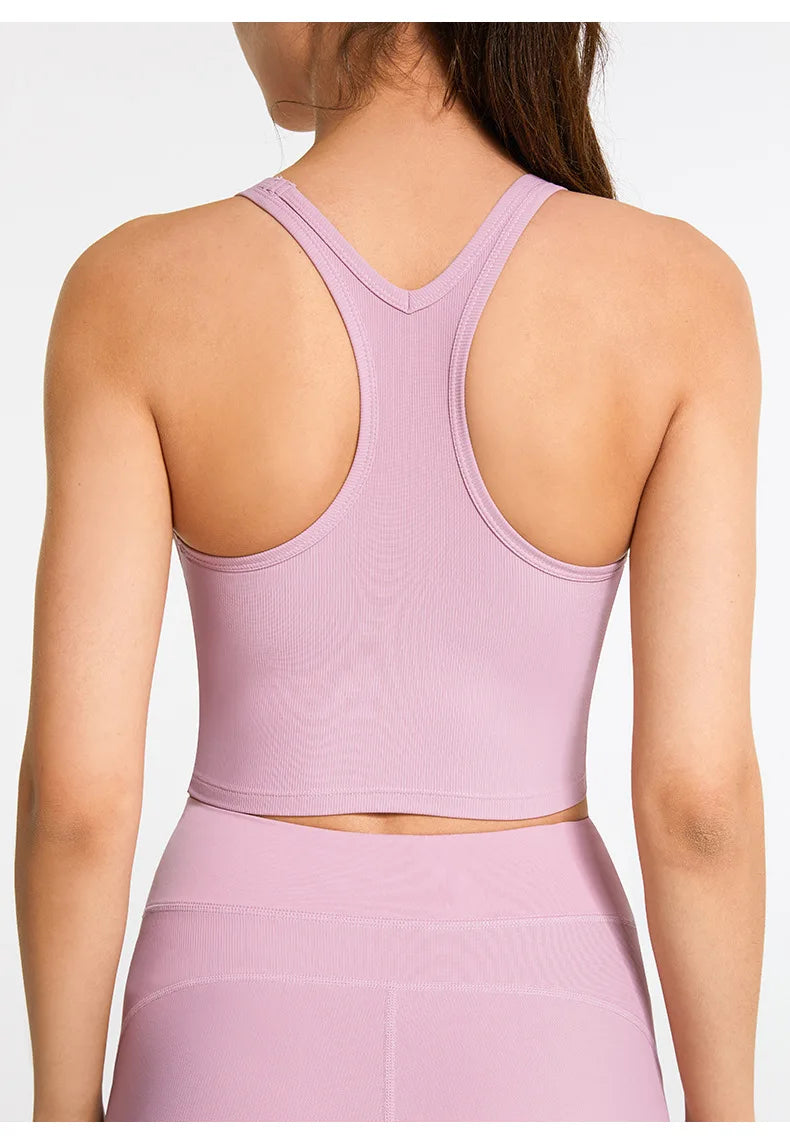 Áo Tập Yoga & Chạy Bộ Hở Lưng Dây Chéo Nữ Tính - Daisan Mart