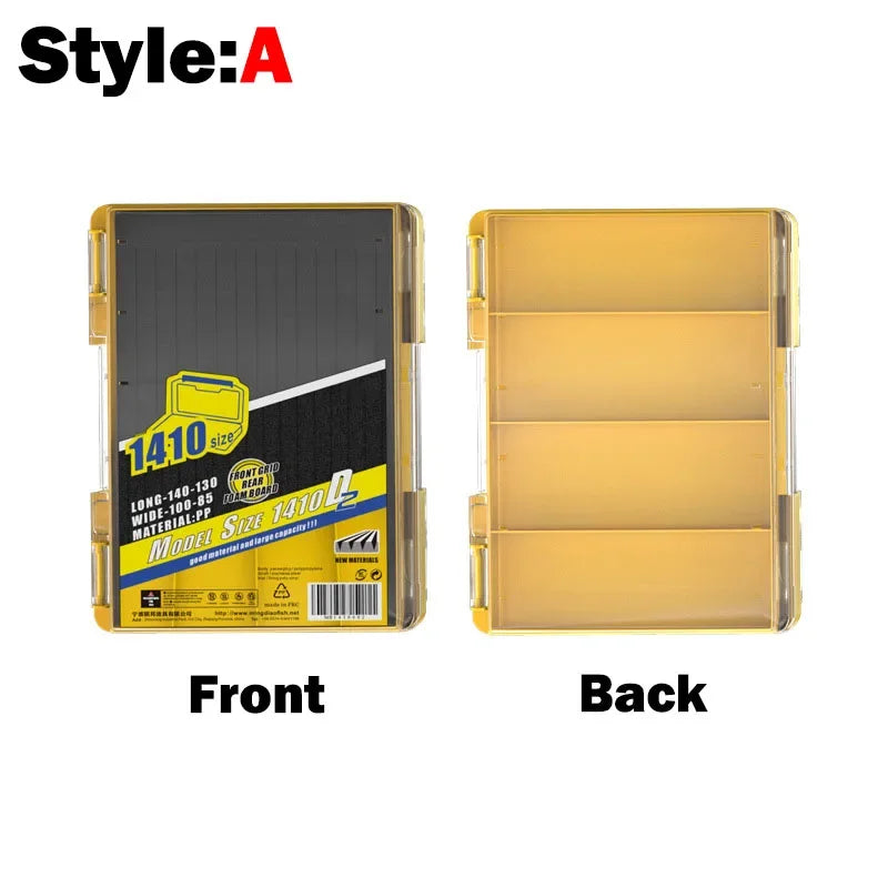 OUTKIT Double Side Fishing Tackle Boxes Fishing Lure Jig  Head Box Organizer Fishing Bait Tackle Storage Case For Blades Spinner