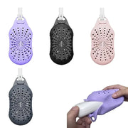Dual-Sided Silicone Bar Soap Scrubber Exfoliating Soap Holder Pouch With Gentle Deep-Clean Quick-Dry Soap Saver For Shower