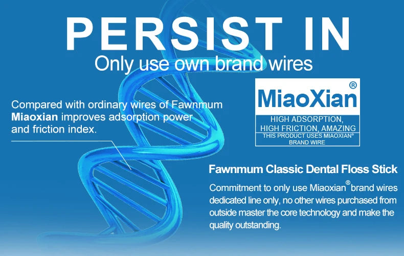 Fawnmum 2-Layer Dental Floss - Family Box 1000C