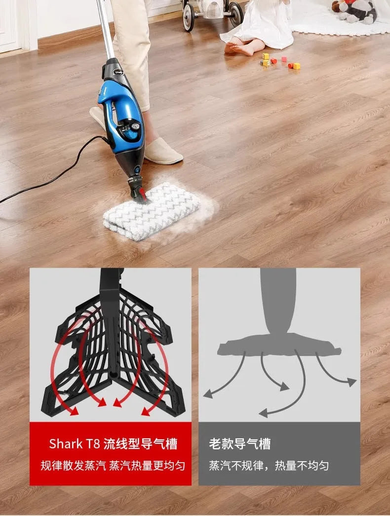 Máy Lau Sàn Hơi Nước Shark T8 Diệt Khuẩn Đa Năng - Daisan Mart