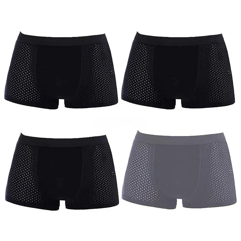 Men's Bamboo Boxer Shorts Breathable Deodorizing Super Soft