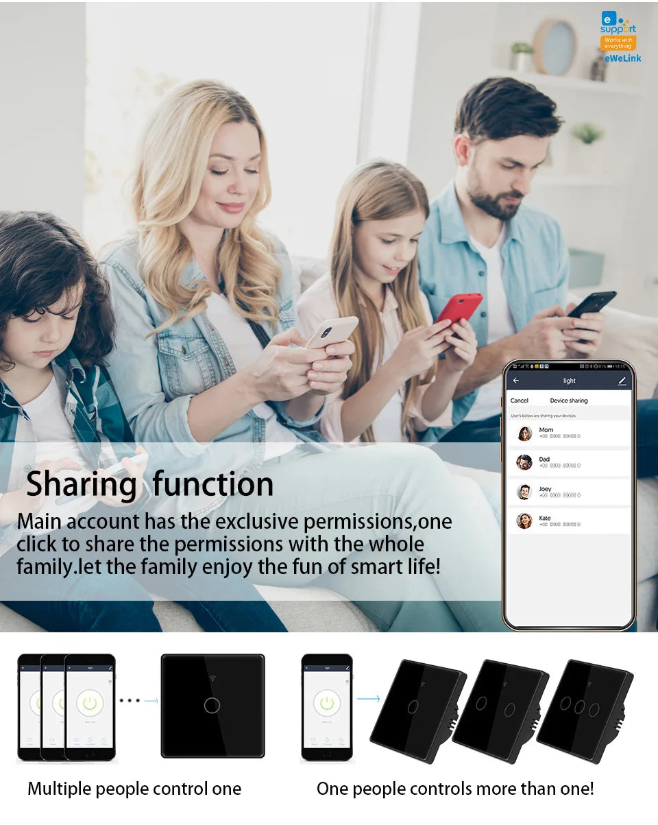 Tuya EWeLink EU Smart Switch - Voice Control