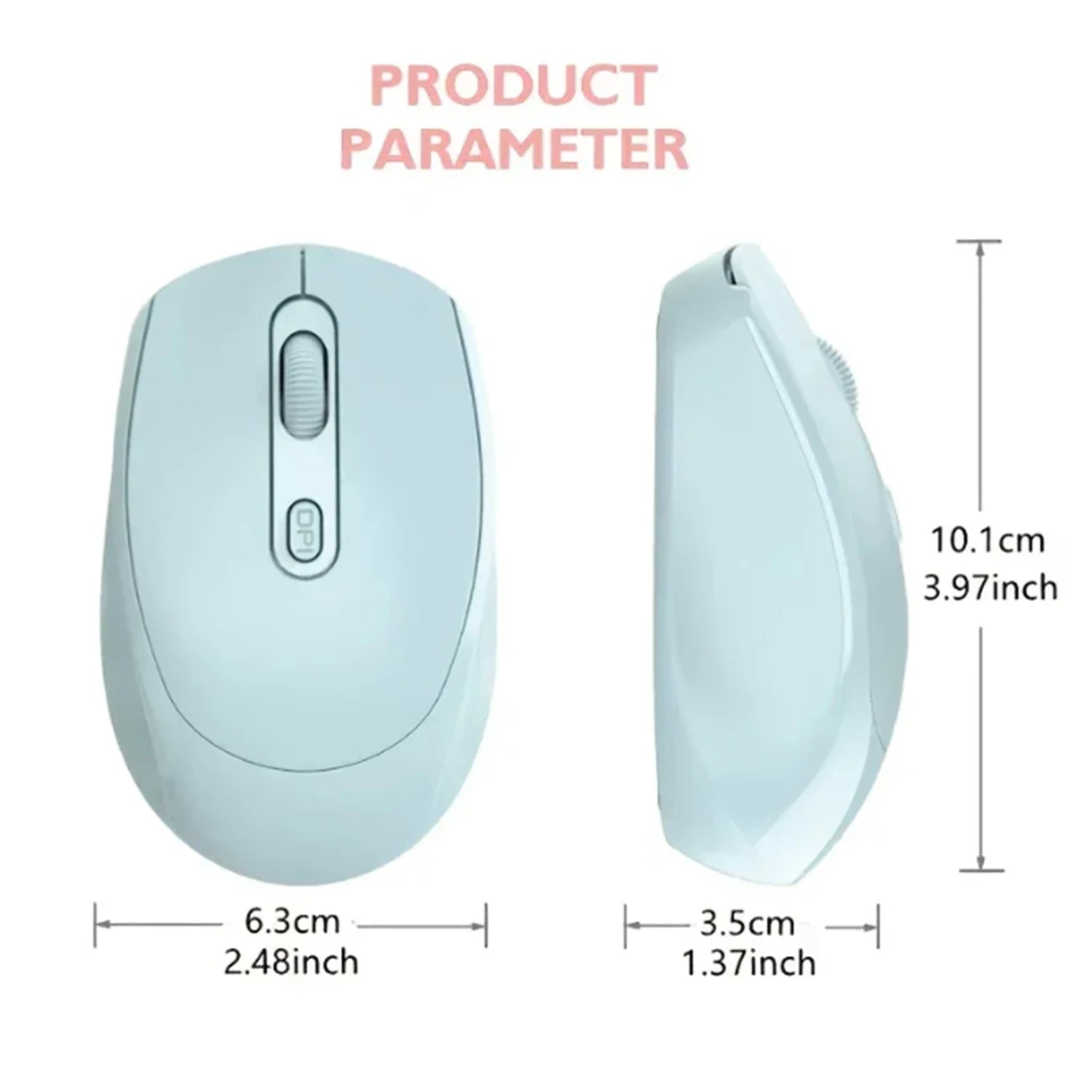 Chuột Không Dây Ergonomic 2.4G Cho Laptop, PC, Notebook - Daisan Mart