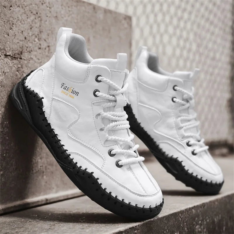 High Quality Men's Handmade Leather Shoes - Size 38-48, Anti-Slip