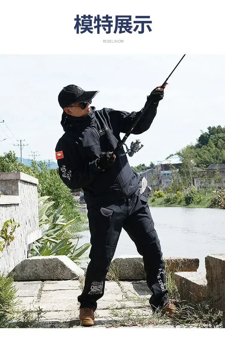 Bộ Đồ Câu Cá Nam Giữ Ấm Chống Nước Mùa Đông