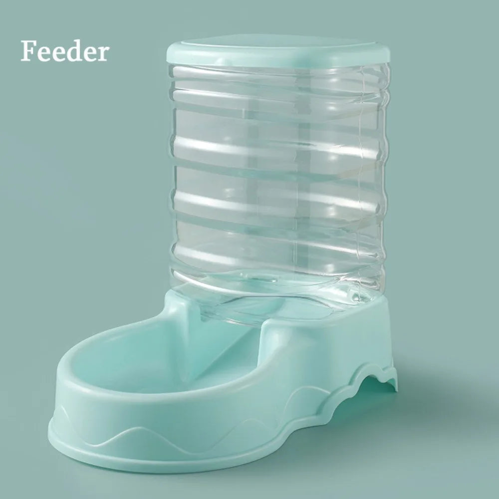 3.8L Automatic Pet Feeder Large Cat Dog Food Dispenser Water Fountain Drink Bowl - Daisan Mart