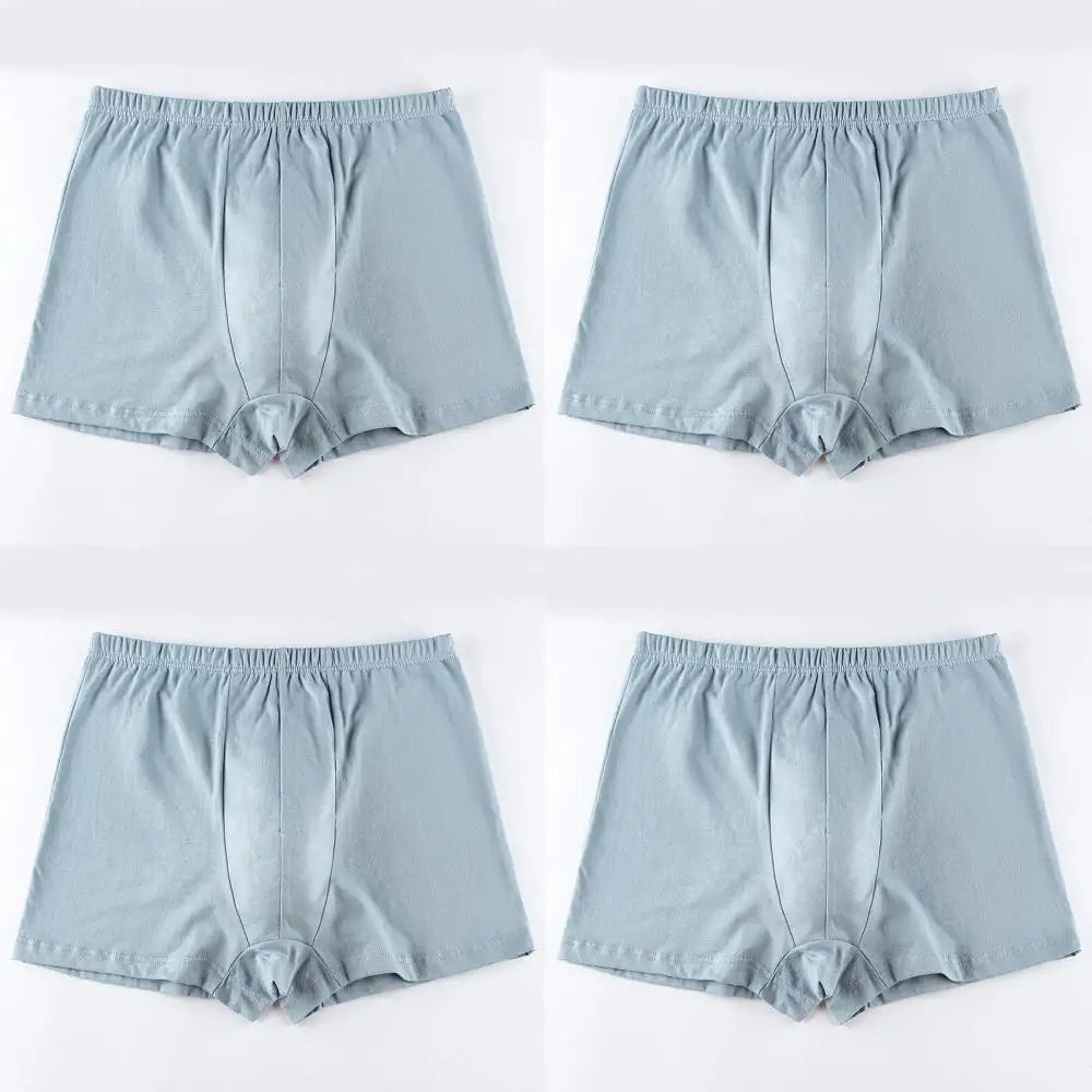 Men's breathable cotton underwear large size 4 pieces