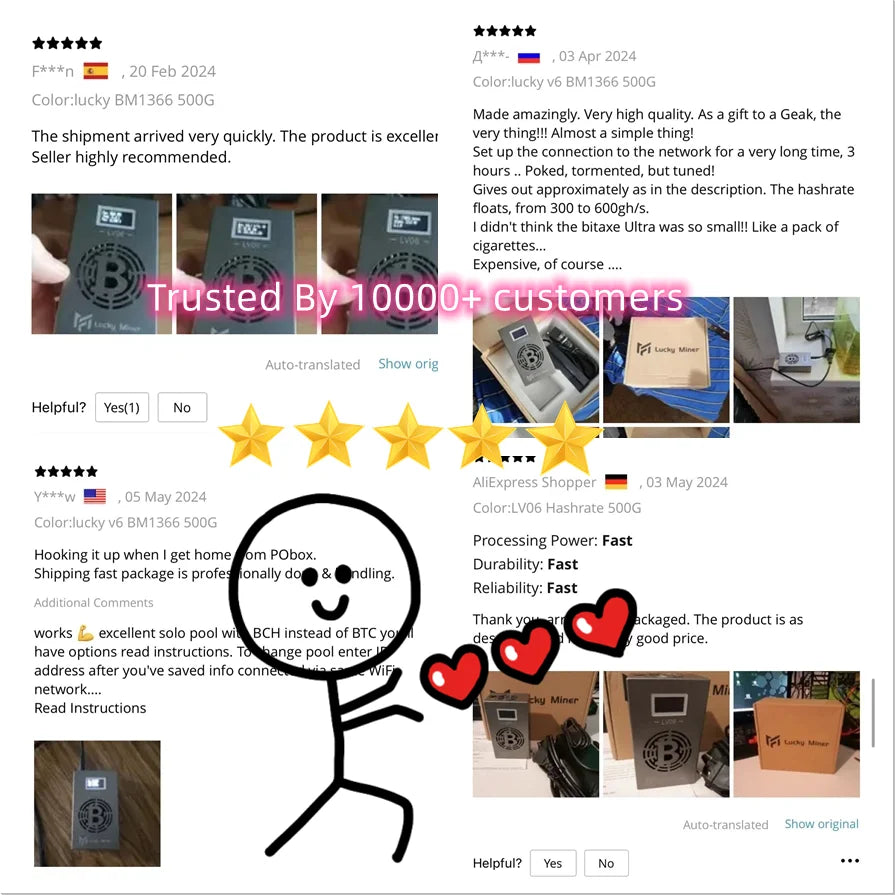 Máy Đào Bitcoin LV07 1TH/S – Lucky Miner 3.125 BTC - Daisan Mart
