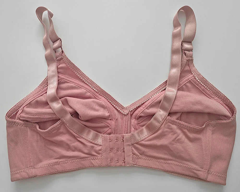 Wire-Free, Molded, Lace Support Bra for Moms