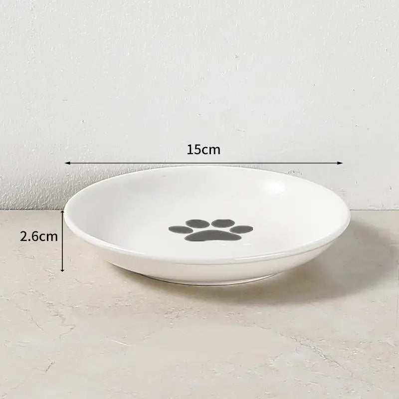 Outdoor Elevated Ceramic Pet Food Bowl