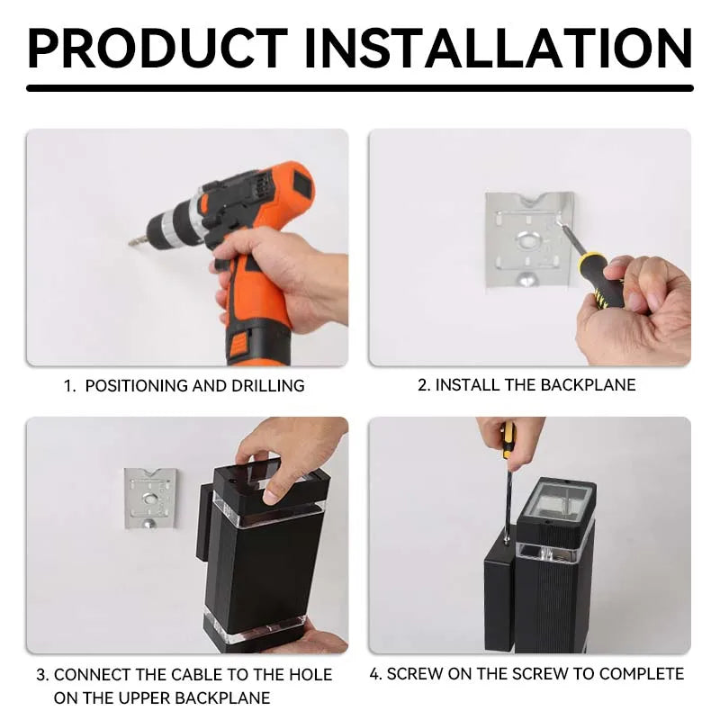 E27 Outdoor Wall Lamp - Waterproof Home Decoration