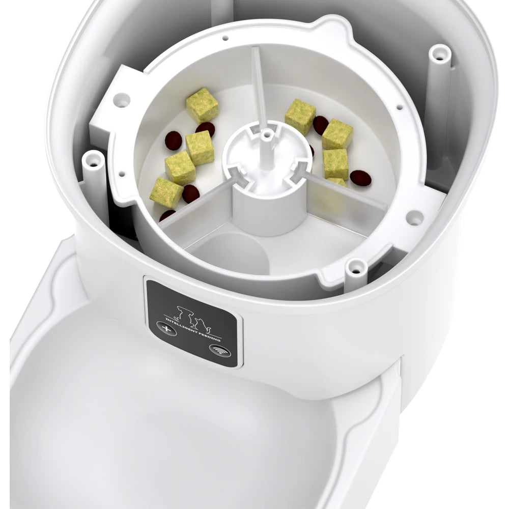 4L Pet Feeder Timing 5V USB Smart Automatic Dog Pet Feeder For Cats Dog Button WIFI APP Intelligent Dry Food Dispenser Dog Bowl