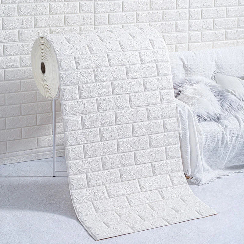 3D waterproof self-adhesive brick-like wall panels